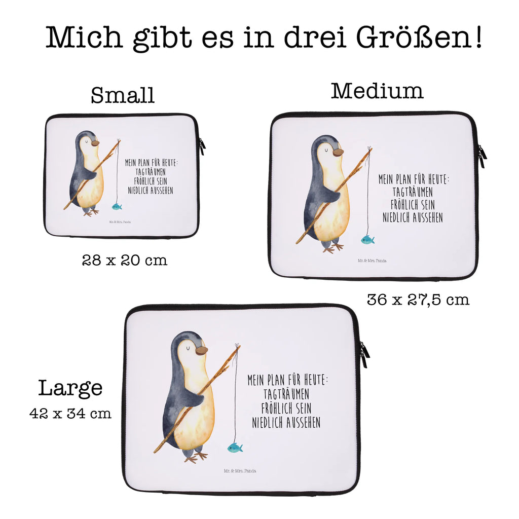 Notebook Tasche Pinguin Angler Notebook Tasche, Laptop, Computertasche, Tasche, Notebook-Tasche, Notebook-Reisehülle, Notebook Schutz, Pinguin, Pinguine, Angeln, Angler, Tagträume, Hobby, Plan, Planer, Tagesplan, Neustart, Motivation, Geschenk, Freundinnen, Geschenkidee, Urlaub, Wochenende