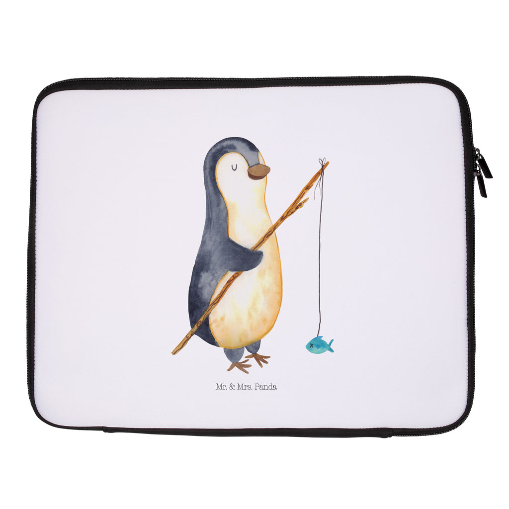 Notebook Tasche Pinguin Angler Notebook Tasche, Laptop, Computertasche, Tasche, Notebook-Tasche, Notebook-Reisehülle, Notebook Schutz, Pinguin, Pinguine, Angeln, Angler, Tagträume, Hobby, Plan, Planer, Tagesplan, Neustart, Motivation, Geschenk, Freundinnen, Geschenkidee, Urlaub, Wochenende