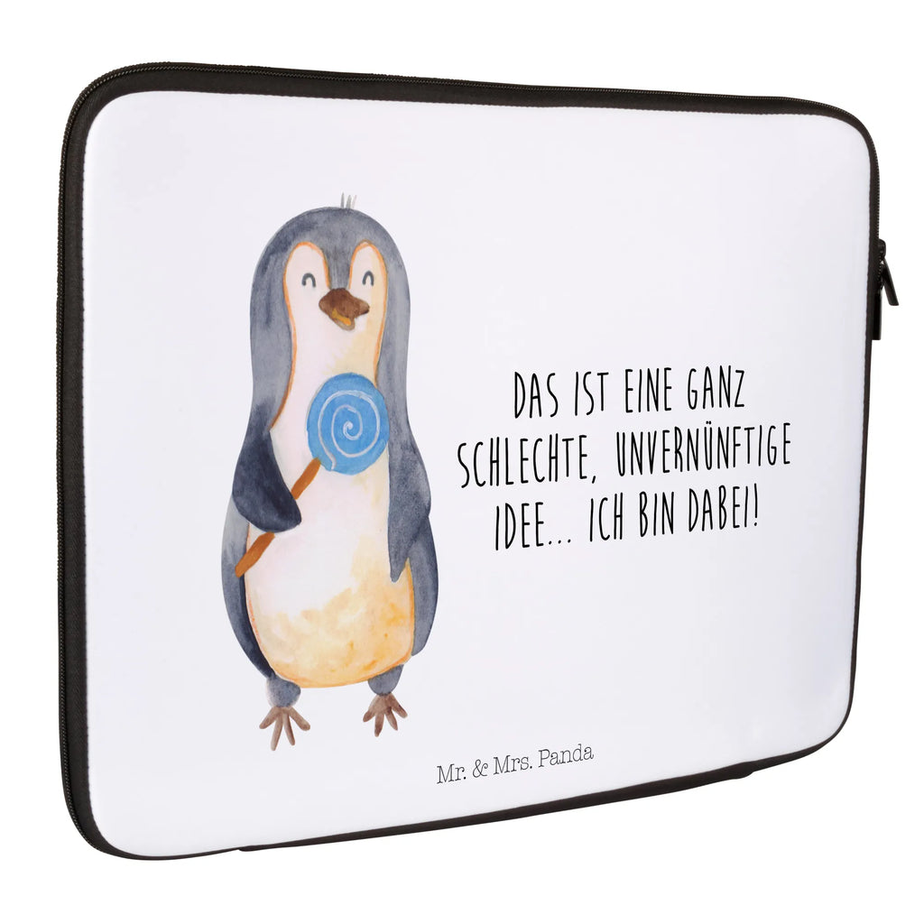 Notebook Tasche Pinguin Lolli Notebook Tasche, Laptop, Computertasche, Tasche, Notebook-Tasche, Notebook-Reisehülle, Notebook Schutz, Pinguin, Pinguine, Lolli, Süßigkeiten, Blödsinn, Spruch, Rebell, Gauner, Ganove, Rabauke