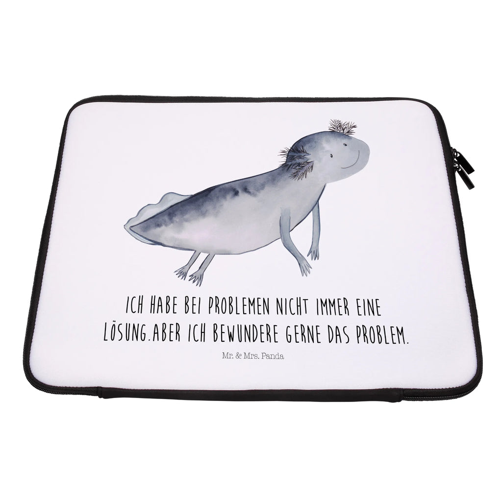 Notebook Tasche Axolotl Schwimmen Notebook Tasche, Laptop, Computertasche, Tasche, Notebook-Tasche, Notebook-Reisehülle, Notebook Schutz, Axolotl, Molch, Axolot, Schwanzlurch, Lurch, Lurche, Problem, Probleme, Lösungen, Motivation