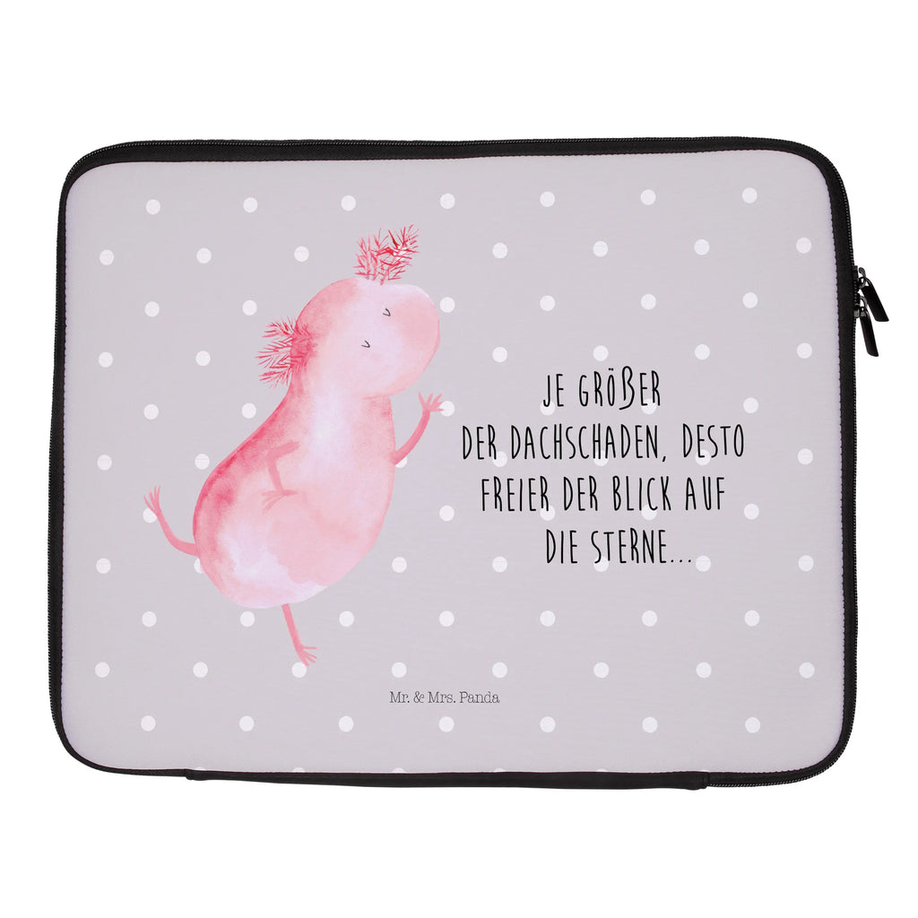 Notebook Tasche Axolotl Tanzen Notebook Tasche, Laptop, Computertasche, Tasche, Notebook-Tasche, Notebook-Reisehülle, Notebook Schutz, Axolotl, Molch, Axolot, Schwanzlurch, Lurch, Lurche, Dachschaden, Sterne, verrückt, Freundin, beste Freundin