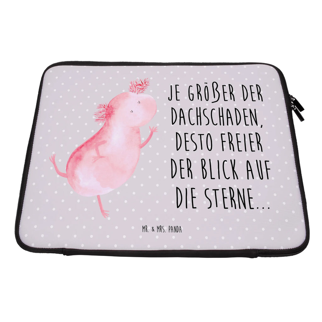 Notebook Tasche Axolotl Tanzen Notebook Tasche, Laptop, Computertasche, Tasche, Notebook-Tasche, Notebook-Reisehülle, Notebook Schutz, Axolotl, Molch, Axolot, Schwanzlurch, Lurch, Lurche, Dachschaden, Sterne, verrückt, Freundin, beste Freundin