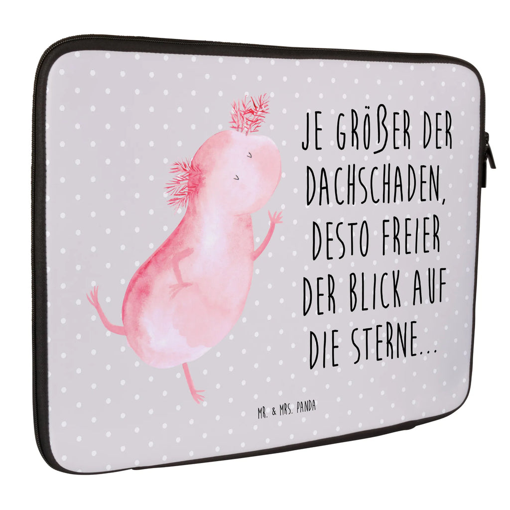 Notebook Tasche Axolotl Tanzen Notebook Tasche, Laptop, Computertasche, Tasche, Notebook-Tasche, Notebook-Reisehülle, Notebook Schutz, Axolotl, Molch, Axolot, Schwanzlurch, Lurch, Lurche, Dachschaden, Sterne, verrückt, Freundin, beste Freundin