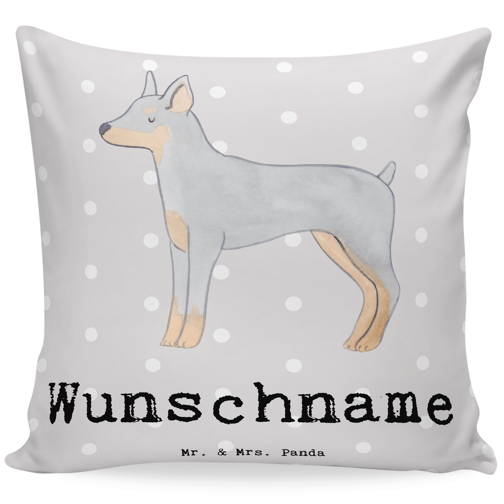 Personalisiertes Kissen Dobermann Pinscher Lebensretter Kissen, personalisiert, Name, Wunschname, bedrucken, Kopfkissen, Hund, Hunderasse, Rassehund, Hundebesitzer, Geschenk, Tierfreund, Schenken, Welpe, Dobermann Pinscher