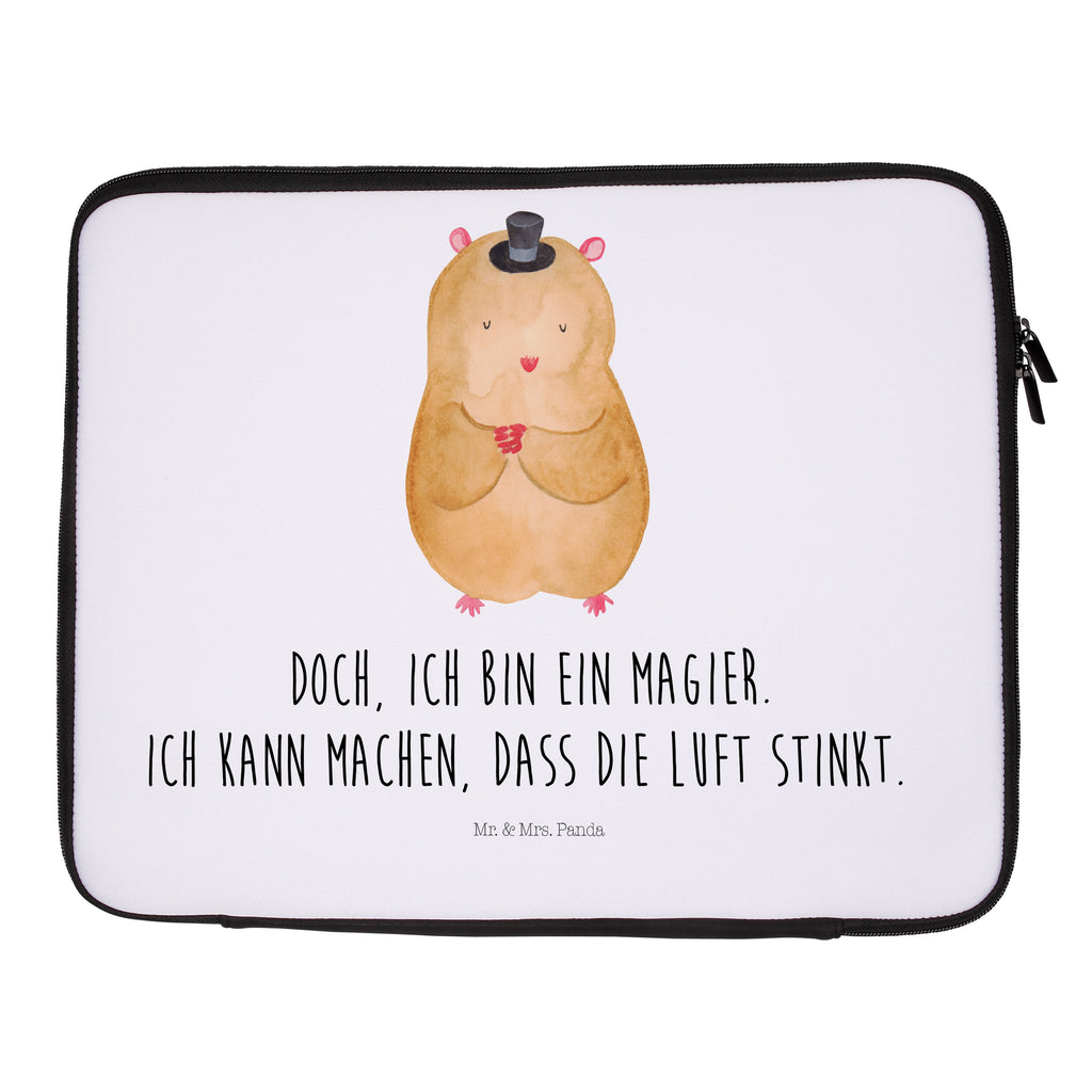 Notebook Tasche Hamster Hut Notebook Tasche, Laptop, Computertasche, Tasche, Notebook-Tasche, Notebook-Reisehülle, Notebook Schutz, Tiermotive, Gute Laune, lustige Sprüche, Tiere, Hamster, Hut, Magier, Zylinder, Zwerghamster, Zauberer