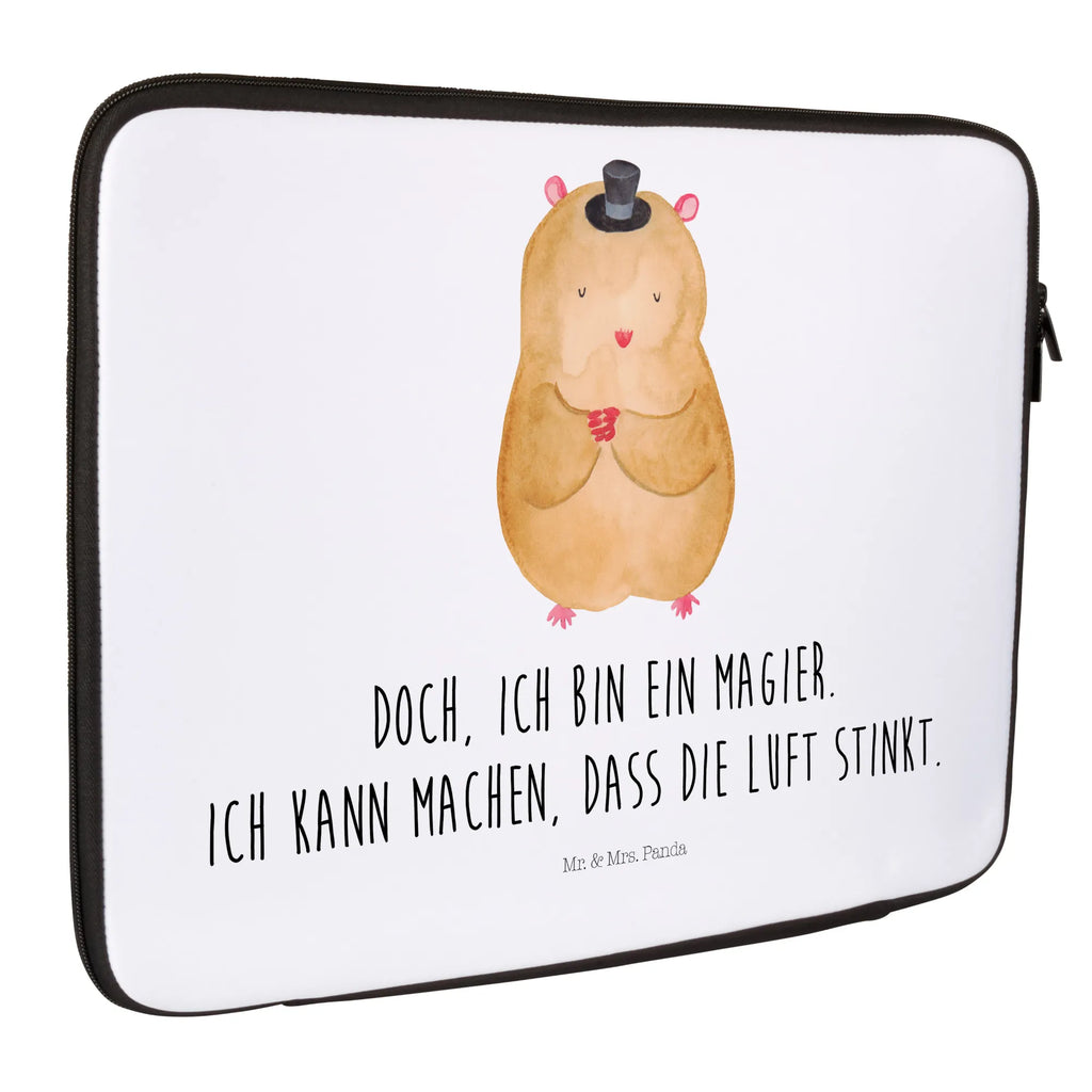 Notebook Tasche Hamster Hut Notebook Tasche, Laptop, Computertasche, Tasche, Notebook-Tasche, Notebook-Reisehülle, Notebook Schutz, Tiermotive, Gute Laune, lustige Sprüche, Tiere, Hamster, Hut, Magier, Zylinder, Zwerghamster, Zauberer