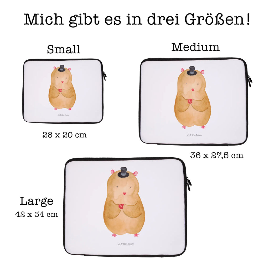 Notebook Tasche Hamster Hut Notebook Tasche, Laptop, Computertasche, Tasche, Notebook-Tasche, Notebook-Reisehülle, Notebook Schutz, Tiermotive, Gute Laune, lustige Sprüche, Tiere, Hamster, Hut, Magier, Zylinder, Zwerghamster, Zauberer