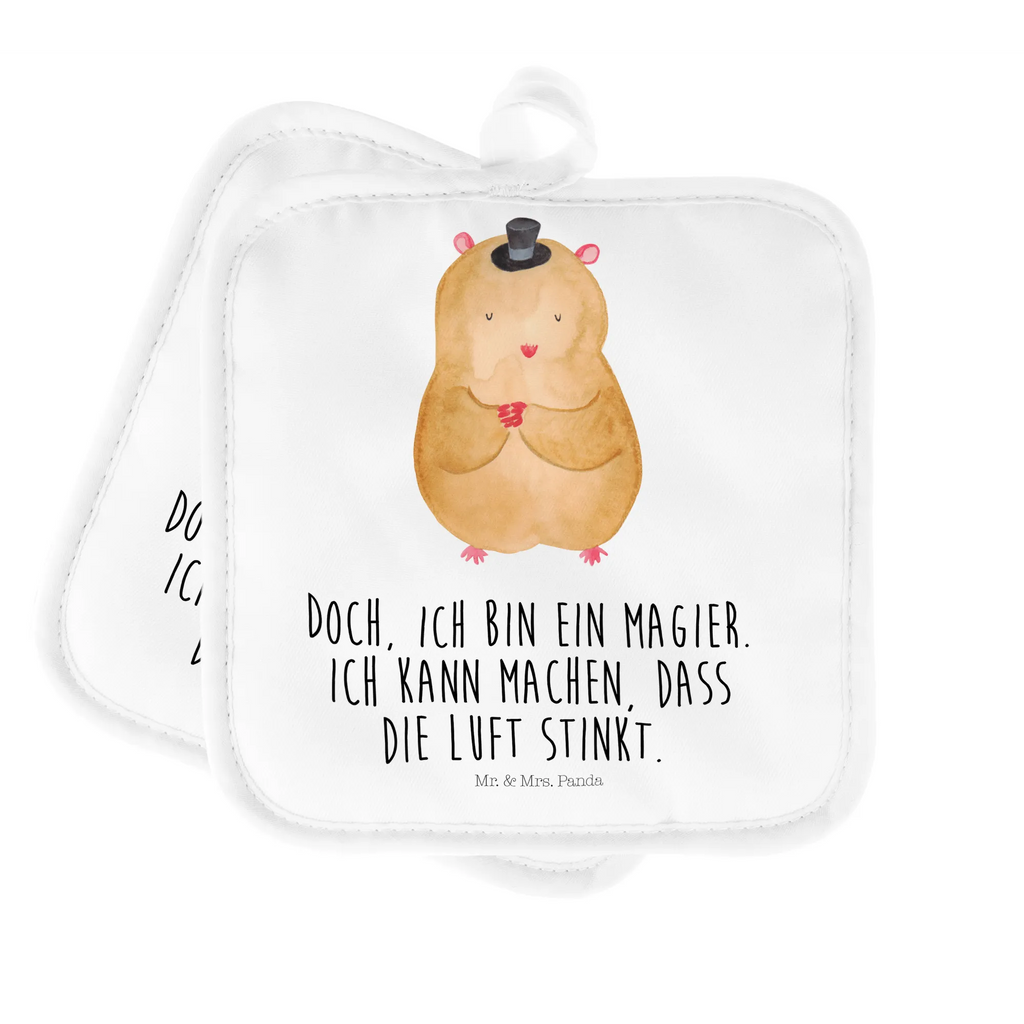 2er Set Topflappen  Hamster Hut Topflappen, Topfuntersetzer, Ofenhandschuh, Topflappen Set, Topflappen lustig, Topflappen mit Spruch, Ofenhandschuhe, Topfhandschuhe, Topfhandschuh, Topflappenset, Topflappen 2er Set, Schöne Topflappen, Tiermotive, Gute Laune, lustige Sprüche, Tiere, Hamster, Hut, Magier, Zylinder, Zwerghamster, Zauberer