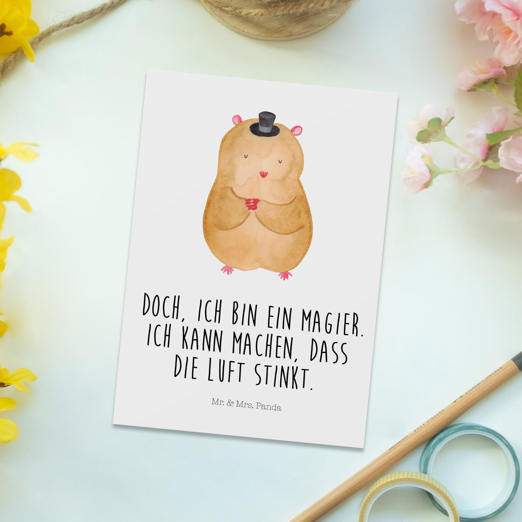 Postkarte Hamster Hut Postkarte, Karte, Geschenkkarte, Grußkarte, Einladung, Ansichtskarte, Geburtstagskarte, Einladungskarte, Dankeskarte, Ansichtskarten, Einladung Geburtstag, Einladungskarten Geburtstag, Tiermotive, Gute Laune, lustige Sprüche, Tiere, Hamster, Hut, Magier, Zylinder, Zwerghamster, Zauberer