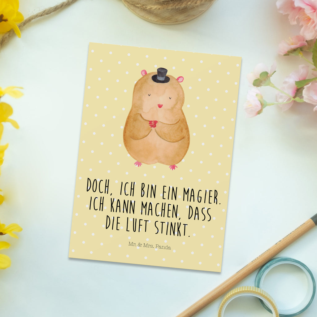 Postkarte Hamster Hut Postkarte, Karte, Geschenkkarte, Grußkarte, Einladung, Ansichtskarte, Geburtstagskarte, Einladungskarte, Dankeskarte, Ansichtskarten, Einladung Geburtstag, Einladungskarten Geburtstag, Tiermotive, Gute Laune, lustige Sprüche, Tiere, Hamster, Hut, Magier, Zylinder, Zwerghamster, Zauberer