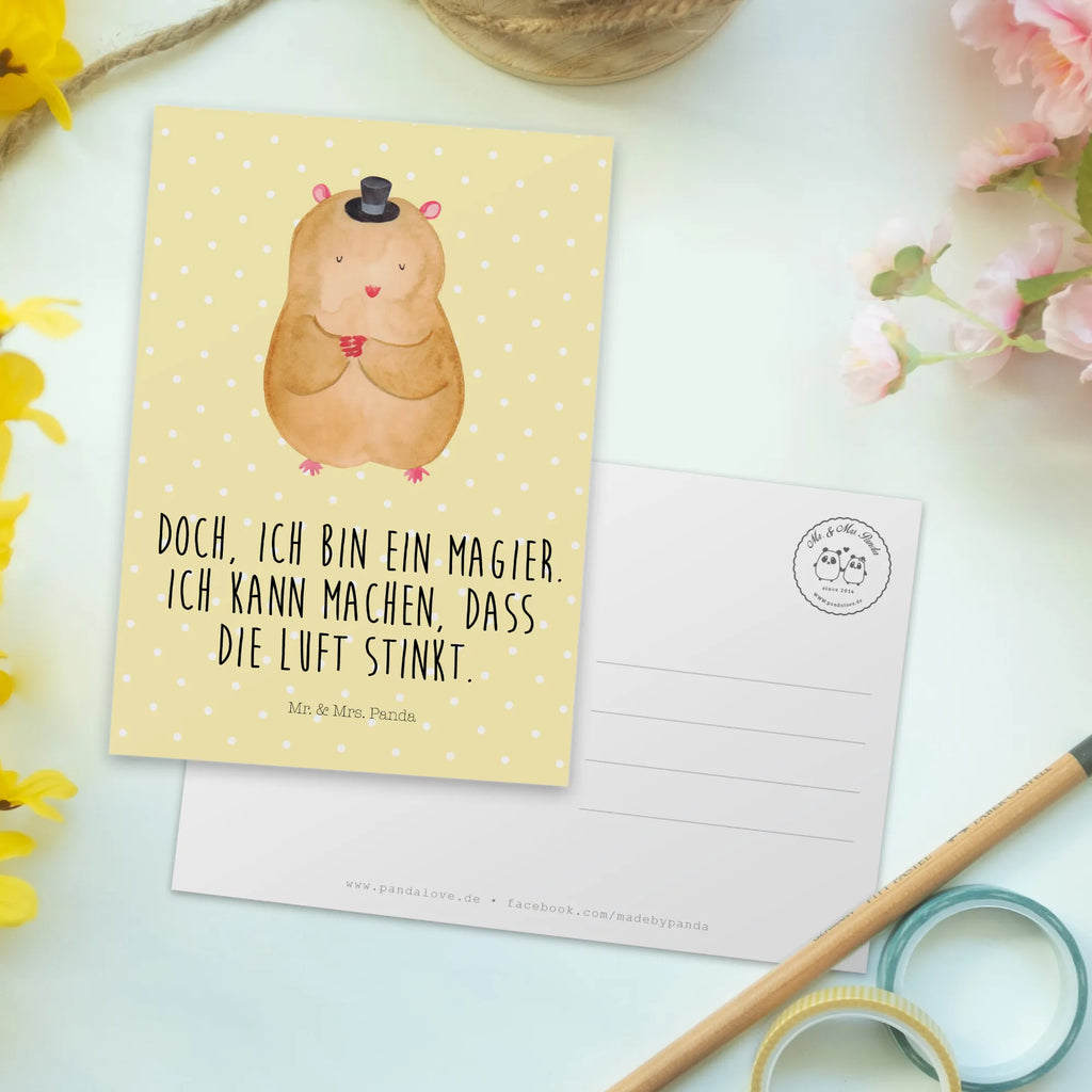 Postkarte Hamster Hut Postkarte, Karte, Geschenkkarte, Grußkarte, Einladung, Ansichtskarte, Geburtstagskarte, Einladungskarte, Dankeskarte, Ansichtskarten, Einladung Geburtstag, Einladungskarten Geburtstag, Tiermotive, Gute Laune, lustige Sprüche, Tiere, Hamster, Hut, Magier, Zylinder, Zwerghamster, Zauberer