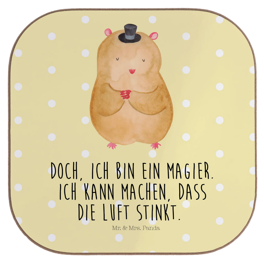 Quadratische Untersetzer Hamster mit Hut Untersetzer, Bierdeckel, Glasuntersetzer, Untersetzer Gläser, Getränkeuntersetzer, Untersetzer aus Holz, Untersetzer für Gläser, Korkuntersetzer, Untersetzer Holz, Holzuntersetzer, Tassen Untersetzer, Untersetzer Design, Tiermotive, Gute Laune, lustige Sprüche, Tiere, Hamster, Hut, Magier, Zylinder, Zwerghamster, Zauberer