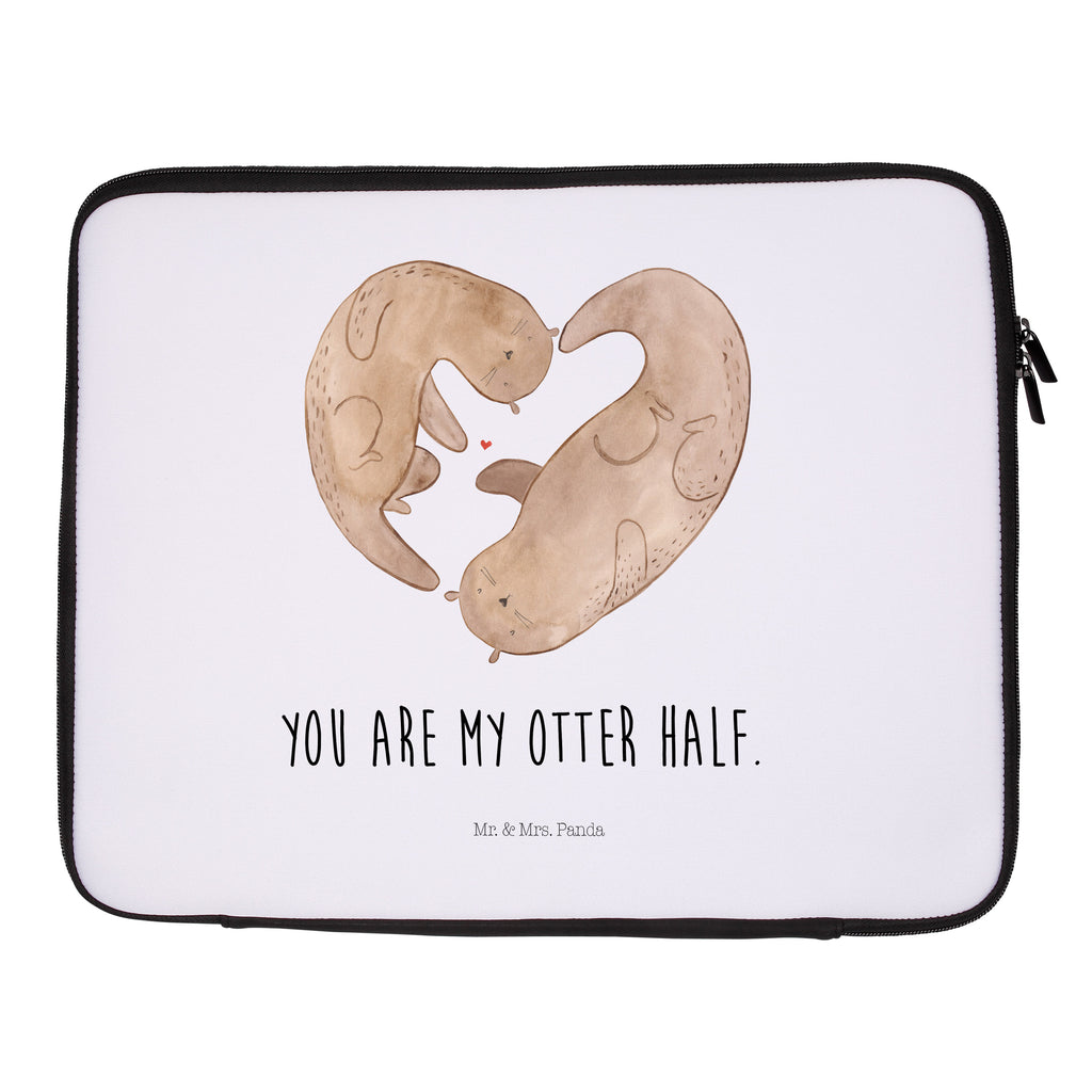 Notebook Tasche Otter Herz Notebook Tasche, Laptop, Computertasche, Tasche, Notebook-Tasche, Notebook-Reisehülle, Notebook Schutz, Otter, Fischotter, Seeotter, Liebe, Herz, Liebesbeweis, Liebesgeschenk, Bessere Hälfte, Love you, Jahrestag, Hochzeitstag, Verlobung, gemeinsames Leben