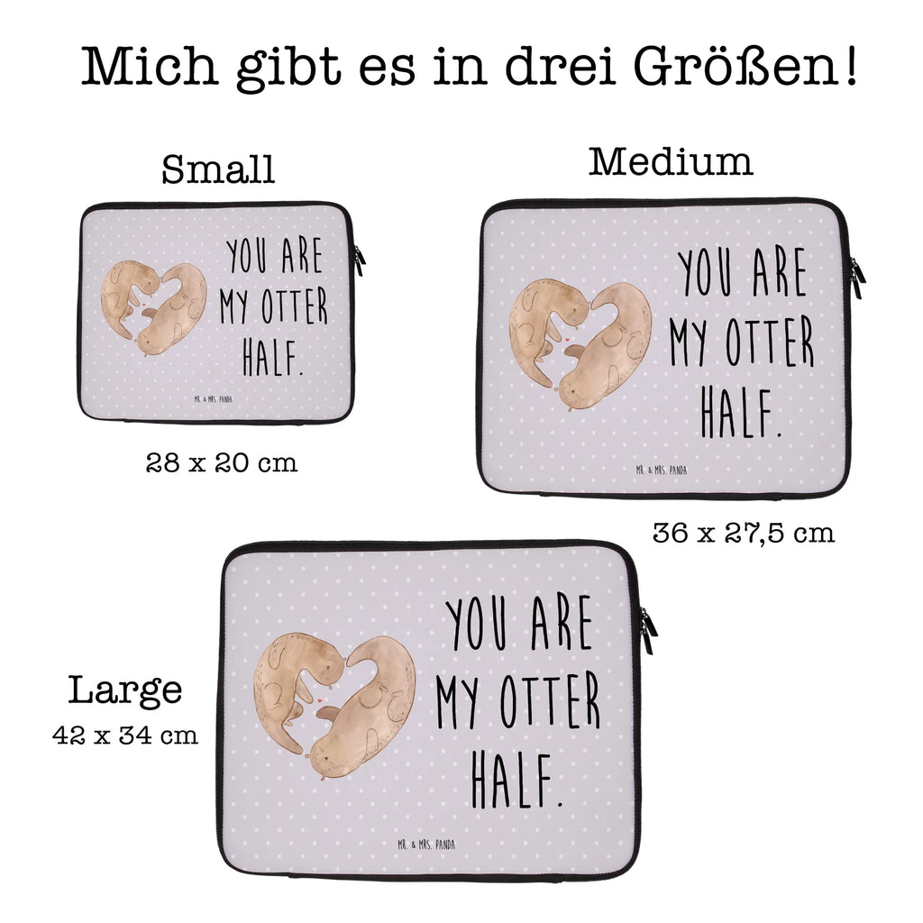Notebook Tasche Otter Herz Notebook Tasche, Laptop, Computertasche, Tasche, Notebook-Tasche, Notebook-Reisehülle, Notebook Schutz, Otter, Fischotter, Seeotter, Liebe, Herz, Liebesbeweis, Liebesgeschenk, Bessere Hälfte, Love you, Jahrestag, Hochzeitstag, Verlobung, gemeinsames Leben