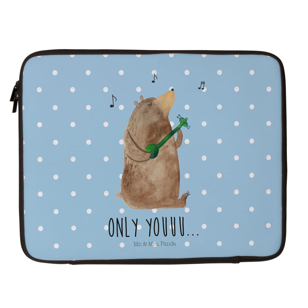 Notebook Tasche Bär Gitarre Notebook Tasche, Laptop, Computertasche, Tasche, Notebook-Tasche, Notebook-Reisehülle, Notebook Schutz, Bär, Teddy, Teddybär