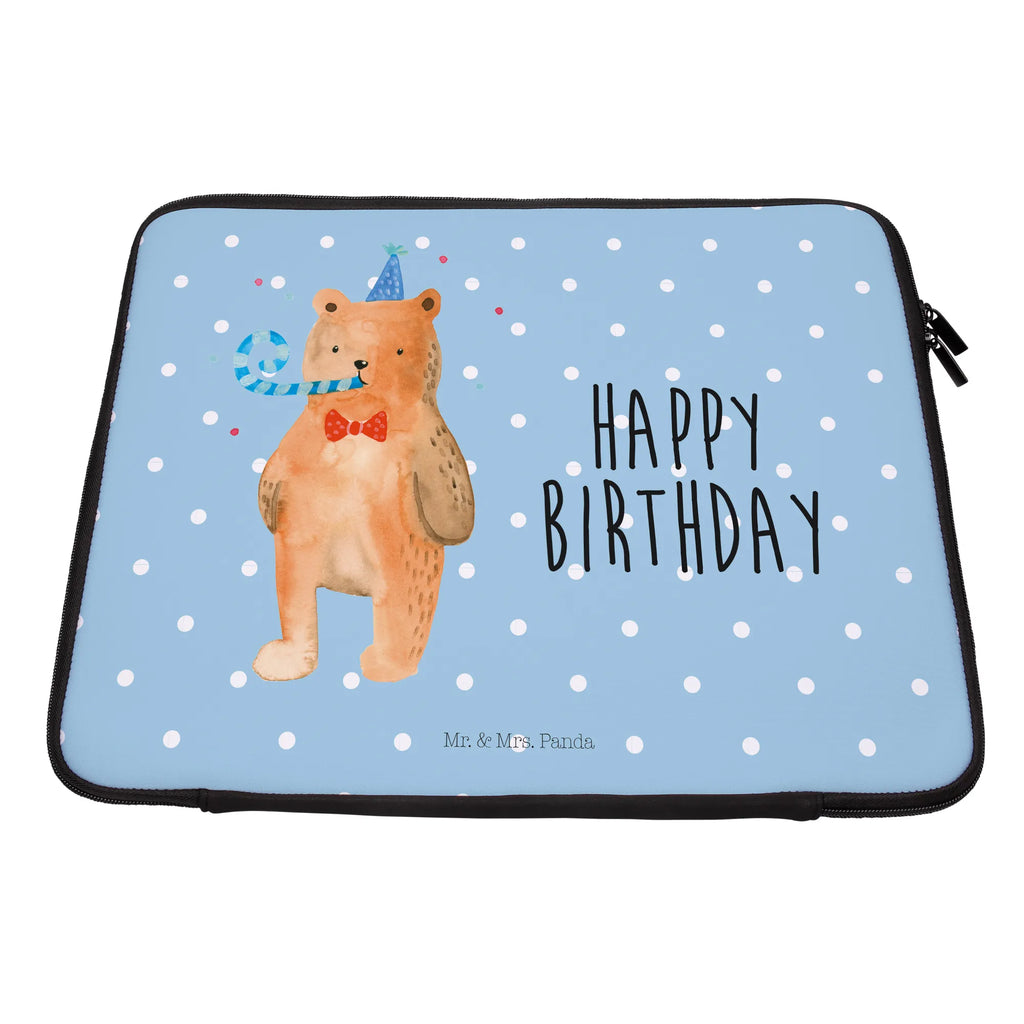 Notebook Tasche Bär Geburtstag Notebook Tasche, Laptop, Computertasche, Tasche, Notebook-Tasche, Notebook-Reisehülle, Notebook Schutz, Bär, Teddy, Teddybär, Happy Birthday, Alles Gute, Glückwunsch, Geburtstag