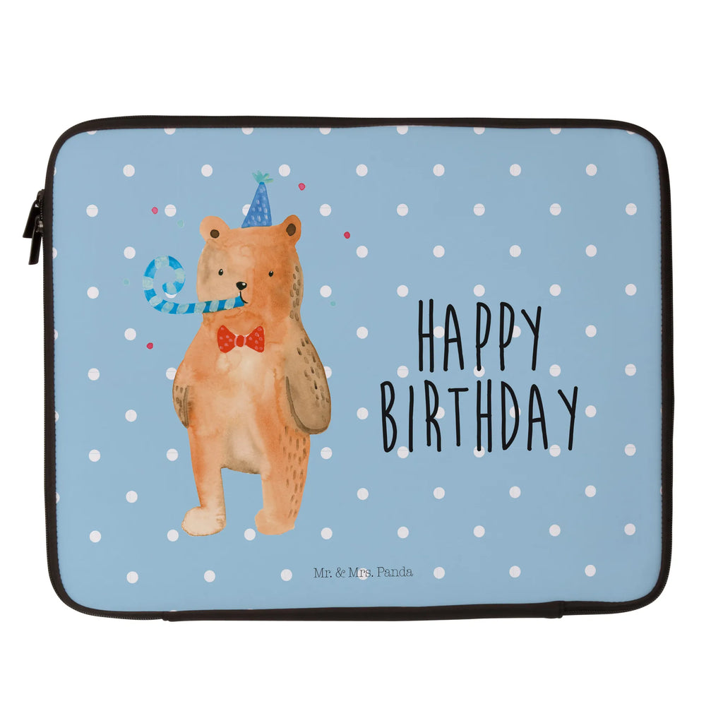 Notebook Tasche Bär Geburtstag Notebook Tasche, Laptop, Computertasche, Tasche, Notebook-Tasche, Notebook-Reisehülle, Notebook Schutz, Bär, Teddy, Teddybär, Happy Birthday, Alles Gute, Glückwunsch, Geburtstag