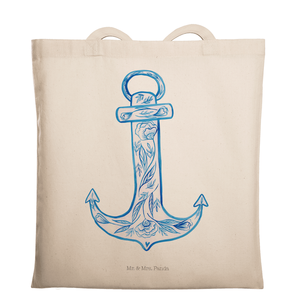 Tragetasche Anker Blau Beuteltasche, Beutel, Einkaufstasche, Jutebeutel, Stoffbeutel, Tasche, Shopper, Umhängetasche, Strandtasche, Schultertasche, Stofftasche, Tragetasche, Badetasche, Jutetasche, Einkaufstüte, Laptoptasche, Tiermotive, Gute Laune, lustige Sprüche, Tiere