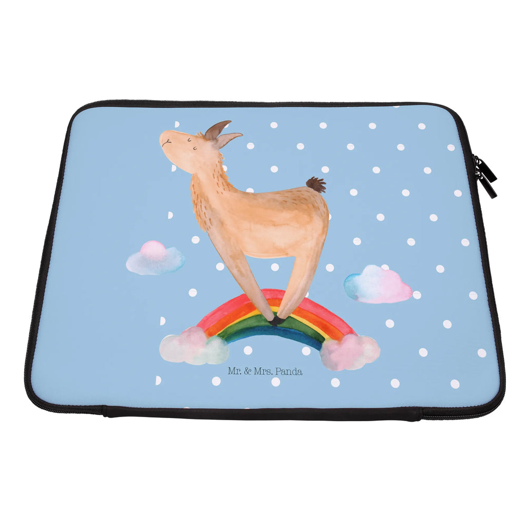 Notebook Tasche Lama Regenbogen Notebook Tasche, Laptop, Computertasche, Tasche, Notebook-Tasche, Notebook-Reisehülle, Notebook Schutz, Lama, Alpaka, Lamas, Regenbogen, Haters gonna hate, Haters, Selbstständig, Außenseiter, Schule, Abi, Hobby, Wolkenland, Freiheit