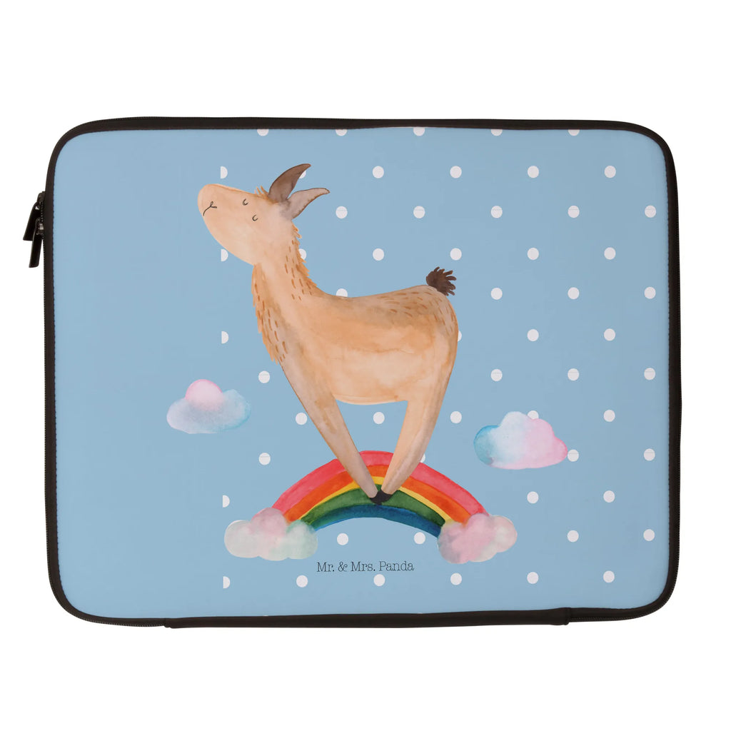 Notebook Tasche Lama Regenbogen Notebook Tasche, Laptop, Computertasche, Tasche, Notebook-Tasche, Notebook-Reisehülle, Notebook Schutz, Lama, Alpaka, Lamas, Regenbogen, Haters gonna hate, Haters, Selbstständig, Außenseiter, Schule, Abi, Hobby, Wolkenland, Freiheit