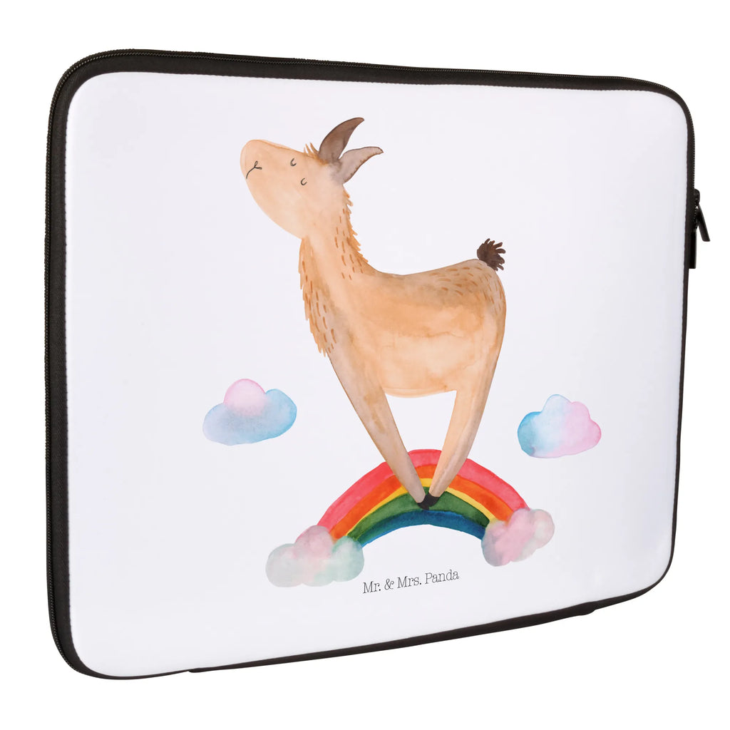 Notebook Tasche Lama Regenbogen Notebook Tasche, Laptop, Computertasche, Tasche, Notebook-Tasche, Notebook-Reisehülle, Notebook Schutz, Lama, Alpaka, Lamas, Regenbogen, Haters gonna hate, Haters, Selbstständig, Außenseiter, Schule, Abi, Hobby, Wolkenland, Freiheit