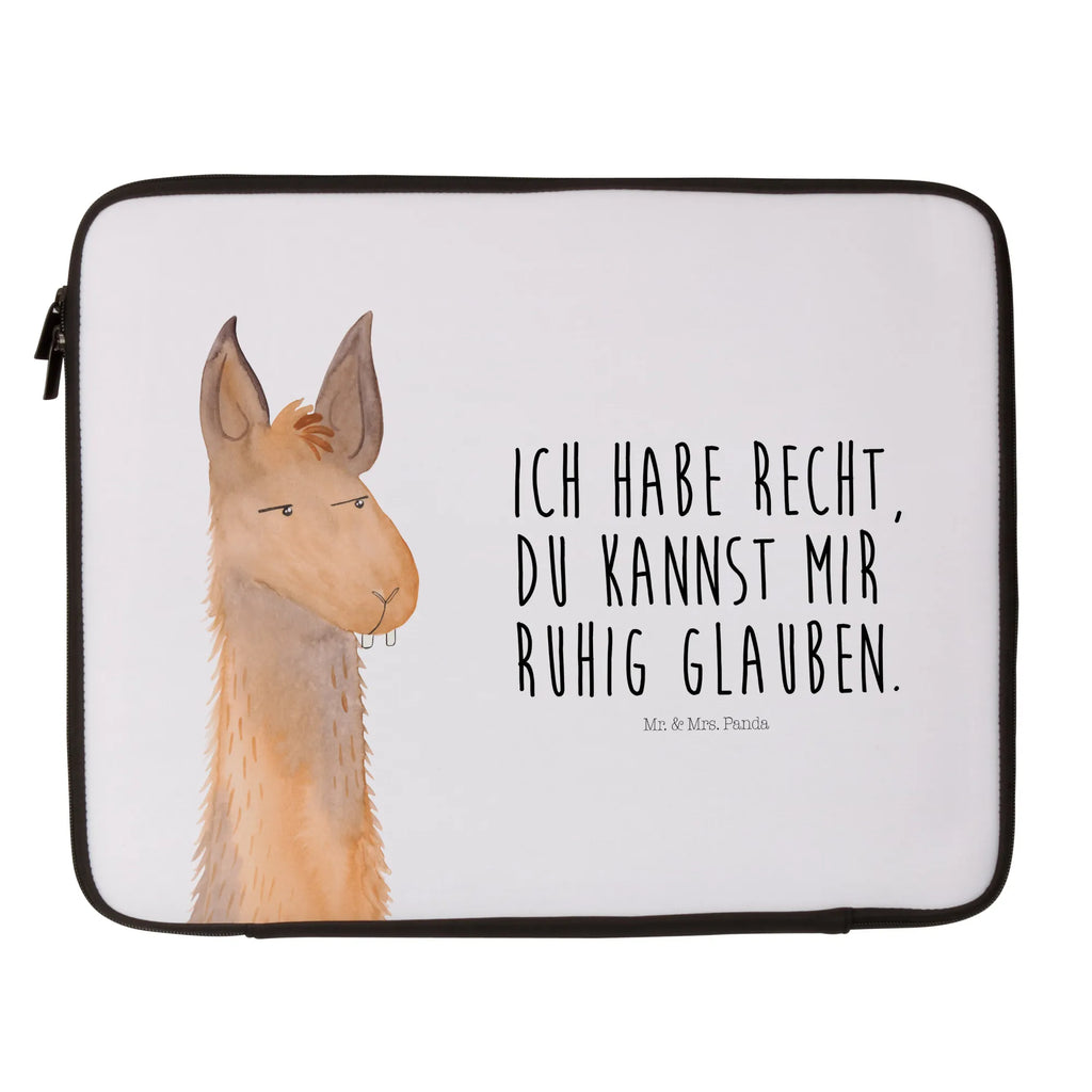 Notebook Tasche Lamakopf Genervt Notebook Tasche, Laptop, Computertasche, Tasche, Notebook-Tasche, Notebook-Reisehülle, Notebook Schutz, Lama, Alpaka, Lamas, Recht haben, genervt sein, Freundin, beste Freundin, Partnerin, Büro, Büroalltag, Chef, Chefin, Azubi