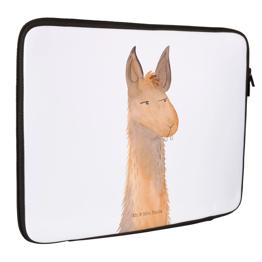 Notebook Tasche Lamakopf Genervt Notebook Tasche, Laptop, Computertasche, Tasche, Notebook-Tasche, Notebook-Reisehülle, Notebook Schutz, Lama, Alpaka, Lamas, Recht haben, genervt sein, Freundin, beste Freundin, Partnerin, Büro, Büroalltag, Chef, Chefin, Azubi