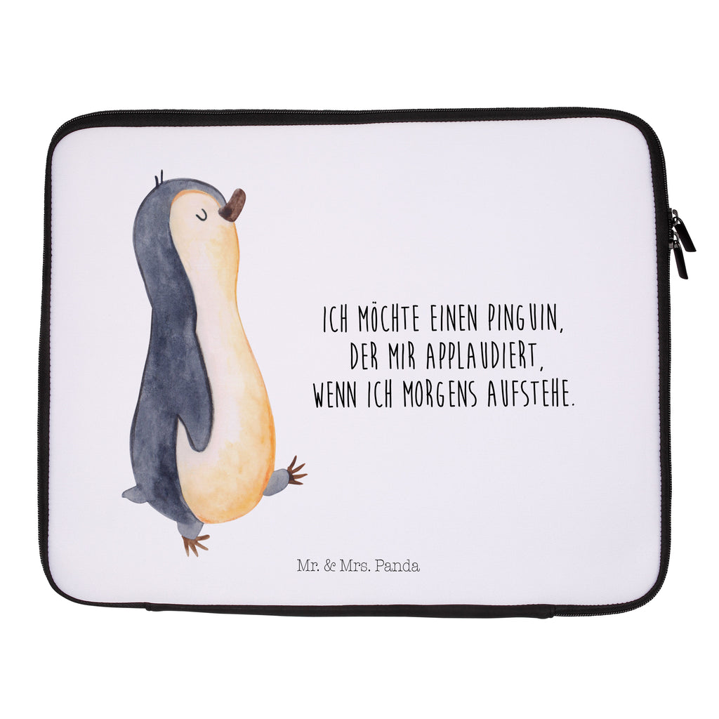 Notebook Tasche Pinguin marschieren Notebook Tasche, Laptop, Computertasche, Tasche, Notebook-Tasche, Notebook-Reisehülle, Notebook Schutz, Pinguin, Pinguine, Frühaufsteher, Langschläfer, Bruder, Schwester, Familie