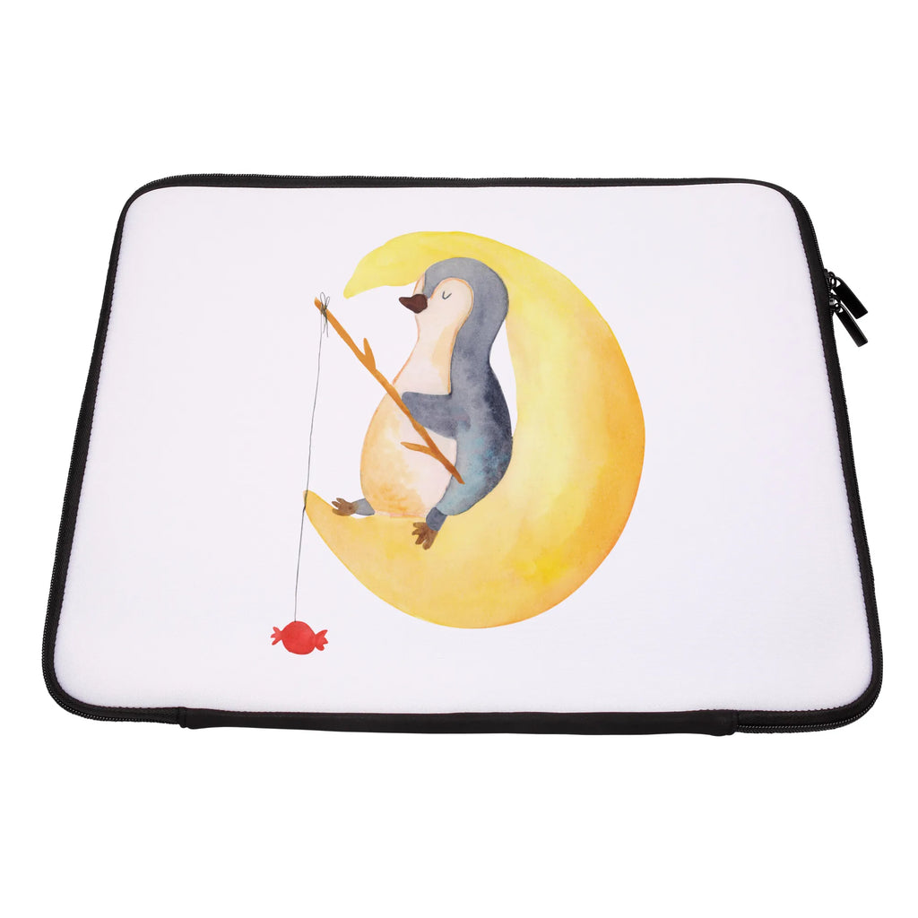 Notebook Tasche Pinguin Mond Notebook Tasche, Laptop, Computertasche, Tasche, Notebook-Tasche, Notebook-Reisehülle, Notebook Schutz, Pinguin, Pinguine, Spruch, schlafen, Nachtruhe, Einschlafen, Schlafzimmer, Schlafstörungen, Gästezimmer