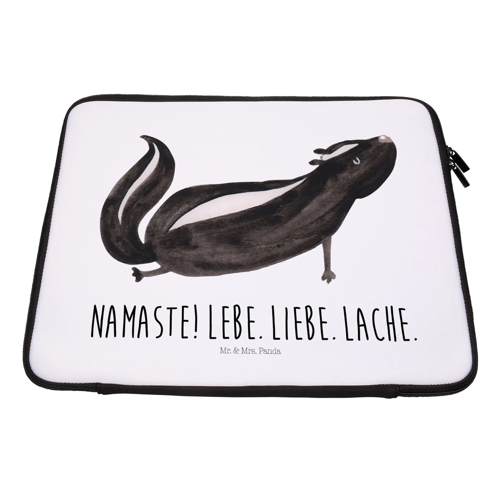 Notebook Tasche Stinktier Yoga Notebook Tasche, Laptop, Computertasche, Tasche, Notebook-Tasche, Notebook-Reisehülle, Notebook Schutz, Stinktier, Skunk, Wildtier, Raubtier, Stinker, Stinki, Yoga, Namaste, Lebe, Liebe, Lache