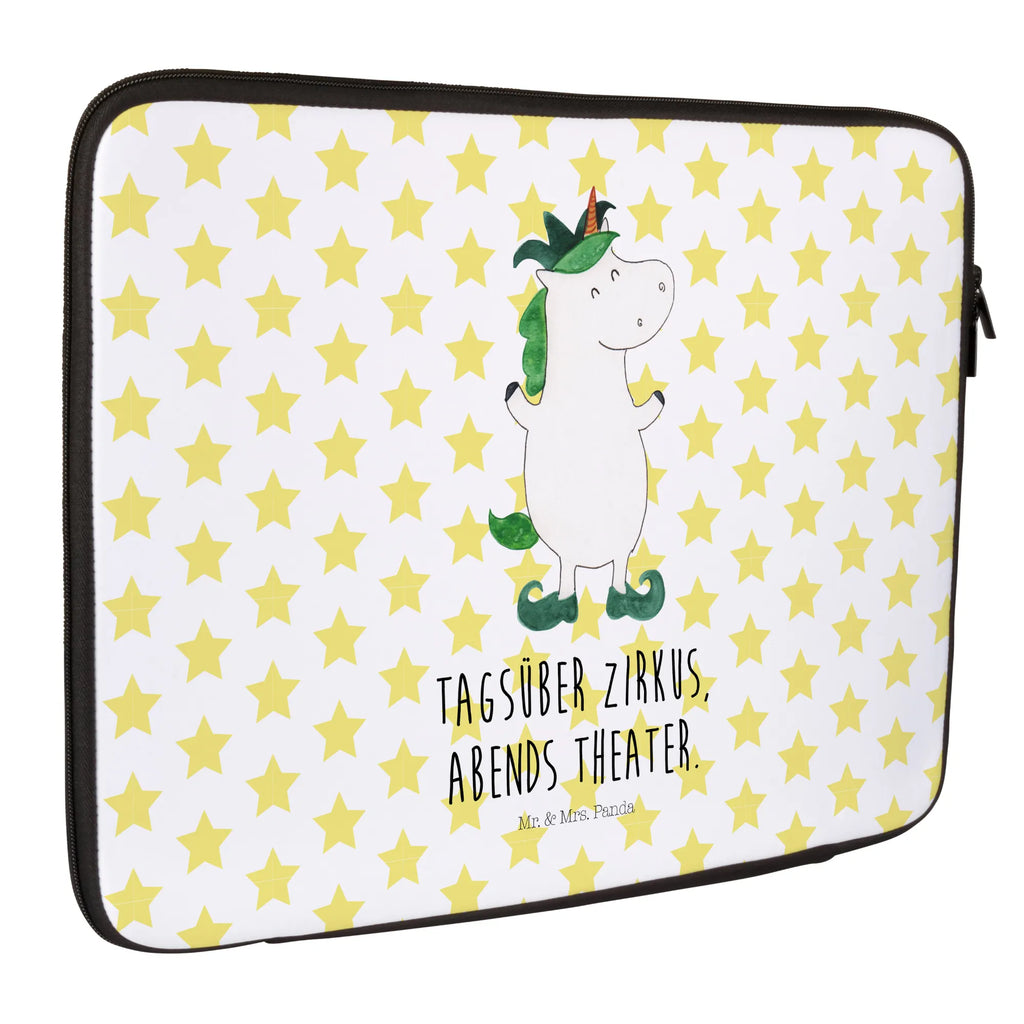 Notebook Tasche Einhorn Joker Notebook Tasche, Laptop, Computertasche, Tasche, Notebook-Tasche, Notebook-Reisehülle, Notebook Schutz, Einhorn, Einhörner, Einhorn Deko, Pegasus, Unicorn, Hofnarr, Kasper, Gaukler, Mittelalter