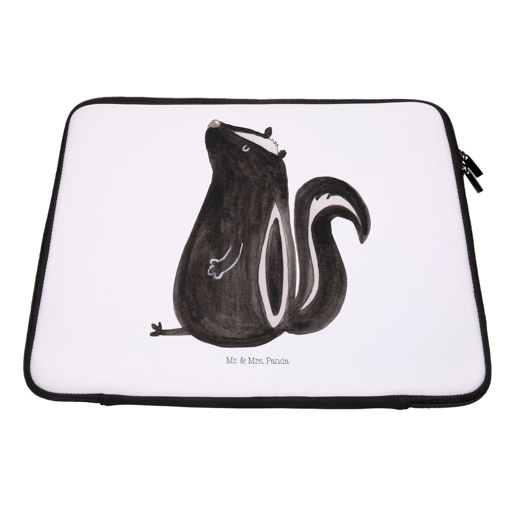 Notebook Tasche Stinktier Sitzen Notebook Tasche, Laptop, Computertasche, Tasche, Notebook-Tasche, Notebook-Reisehülle, Notebook Schutz, Stinktier, Skunk, Wildtier, Raubtier, Stinker, Stinki, Spruch, Büro, Recht, Besserwisser