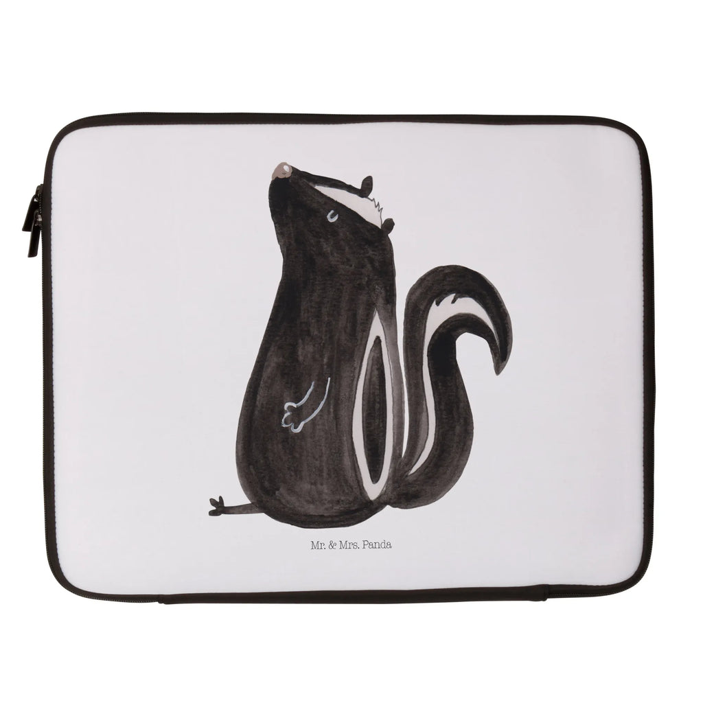 Notebook Tasche Stinktier Sitzen Notebook Tasche, Laptop, Computertasche, Tasche, Notebook-Tasche, Notebook-Reisehülle, Notebook Schutz, Stinktier, Skunk, Wildtier, Raubtier, Stinker, Stinki, Spruch, Büro, Recht, Besserwisser