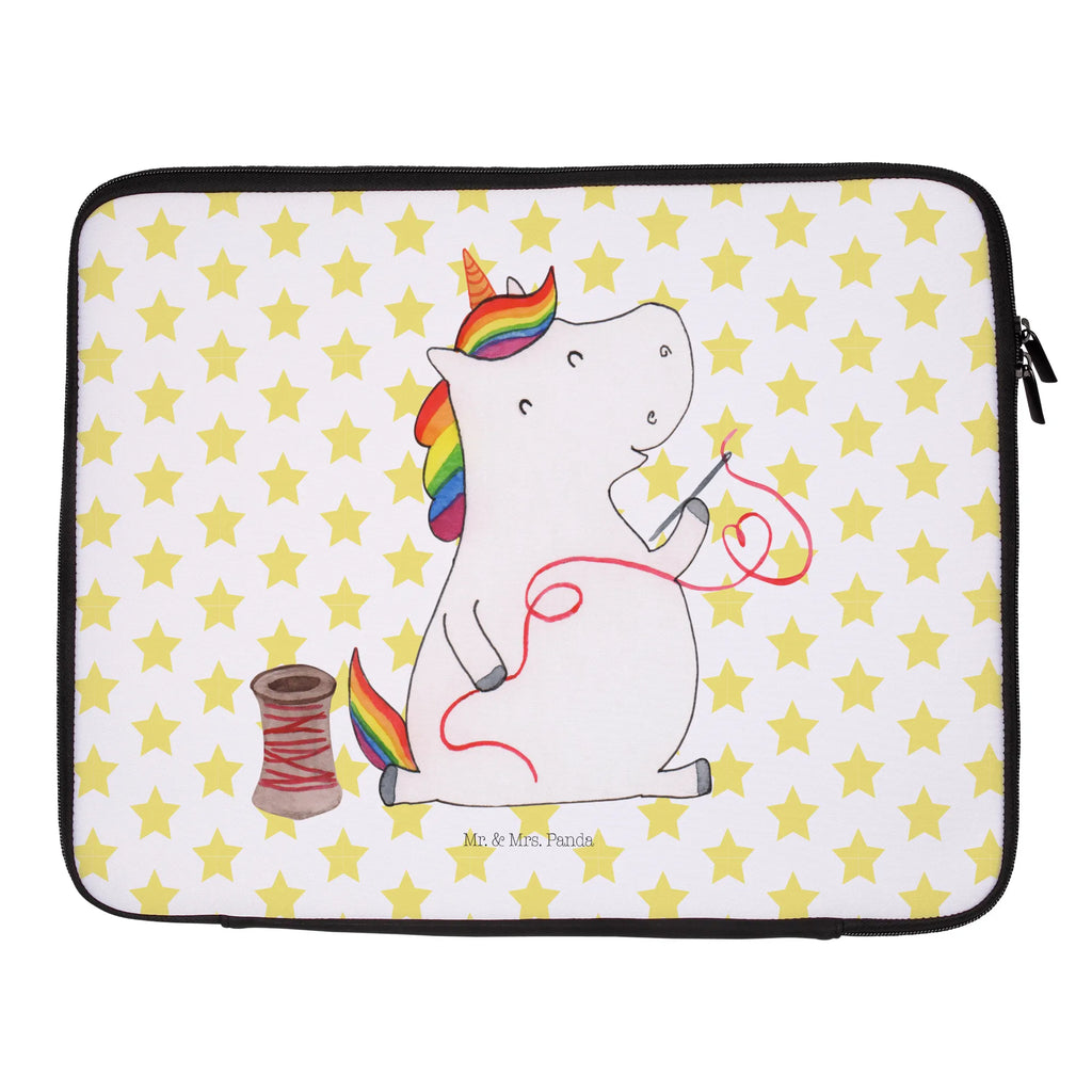 Notebook Tasche Einhorn Näherin Notebook Tasche, Laptop, Computertasche, Tasche, Notebook-Tasche, Notebook-Reisehülle, Notebook Schutz, Einhorn, Einhörner, Einhorn Deko, Pegasus, Unicorn, Näherin, nähen, Mädchen, Freundin, Häkeln, Stricken, basteln, Nähzimmer