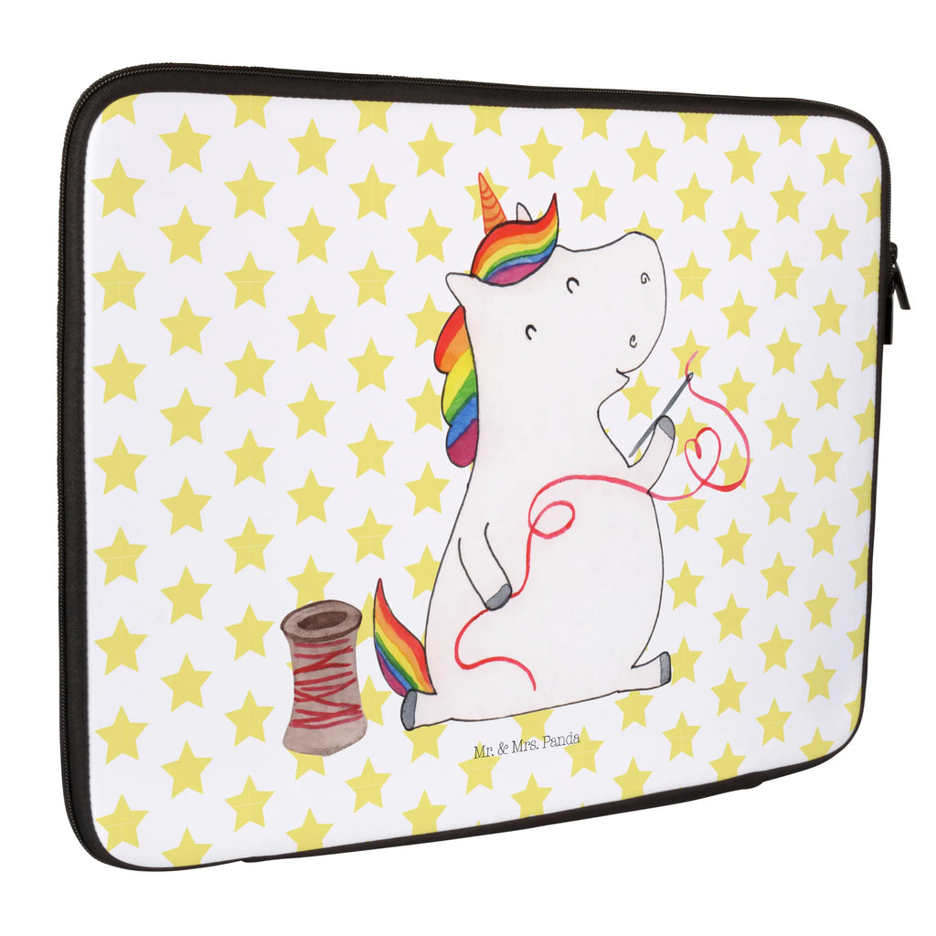 Notebook Tasche Einhorn Näherin Notebook Tasche, Laptop, Computertasche, Tasche, Notebook-Tasche, Notebook-Reisehülle, Notebook Schutz, Einhorn, Einhörner, Einhorn Deko, Pegasus, Unicorn, Näherin, nähen, Mädchen, Freundin, Häkeln, Stricken, basteln, Nähzimmer