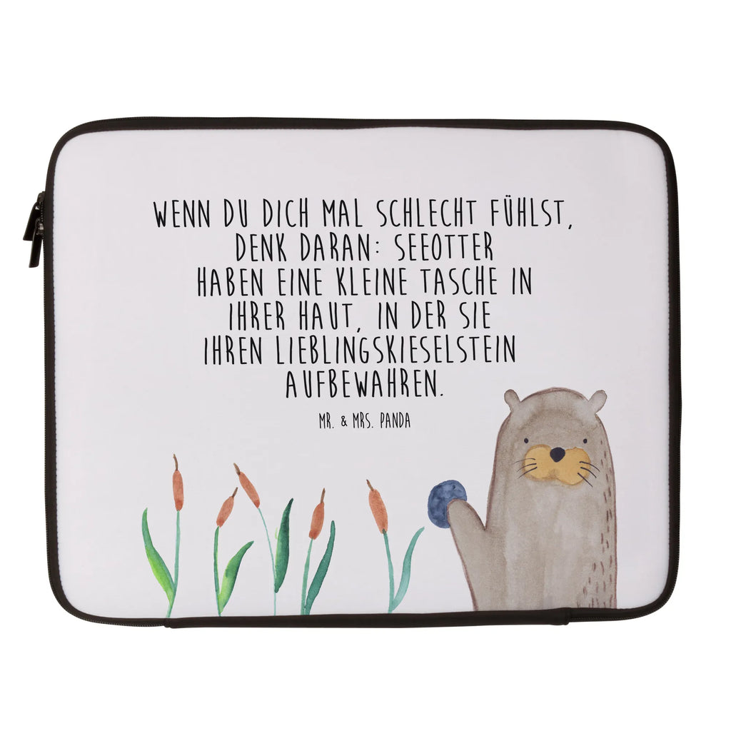 Notebook Tasche Otter Stein Notebook Tasche, Laptop, Computertasche, Tasche, Notebook-Tasche, Notebook-Reisehülle, Notebook Schutz, Otter, Fischotter, Seeotter, Otter Seeotter See Otter