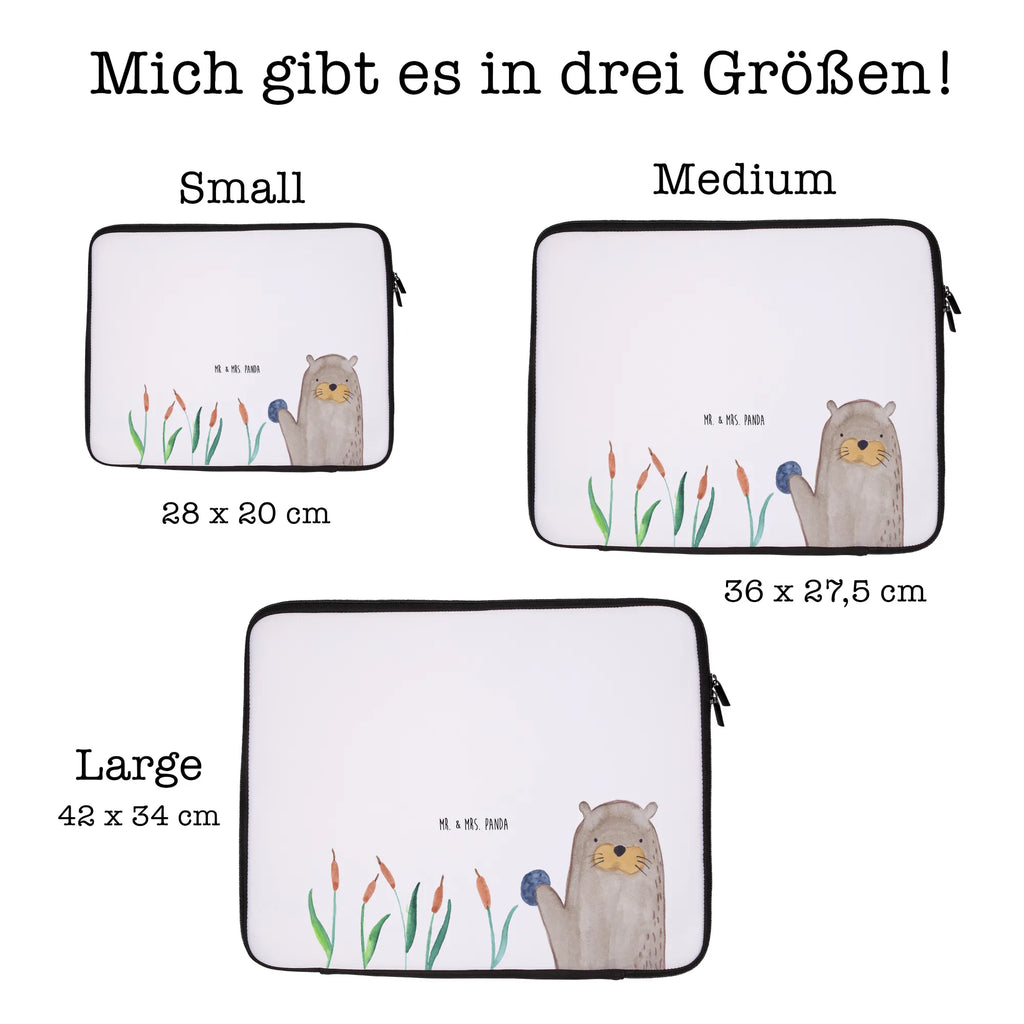 Notebook Tasche Otter Stein Notebook Tasche, Laptop, Computertasche, Tasche, Notebook-Tasche, Notebook-Reisehülle, Notebook Schutz, Otter, Fischotter, Seeotter, Otter Seeotter See Otter