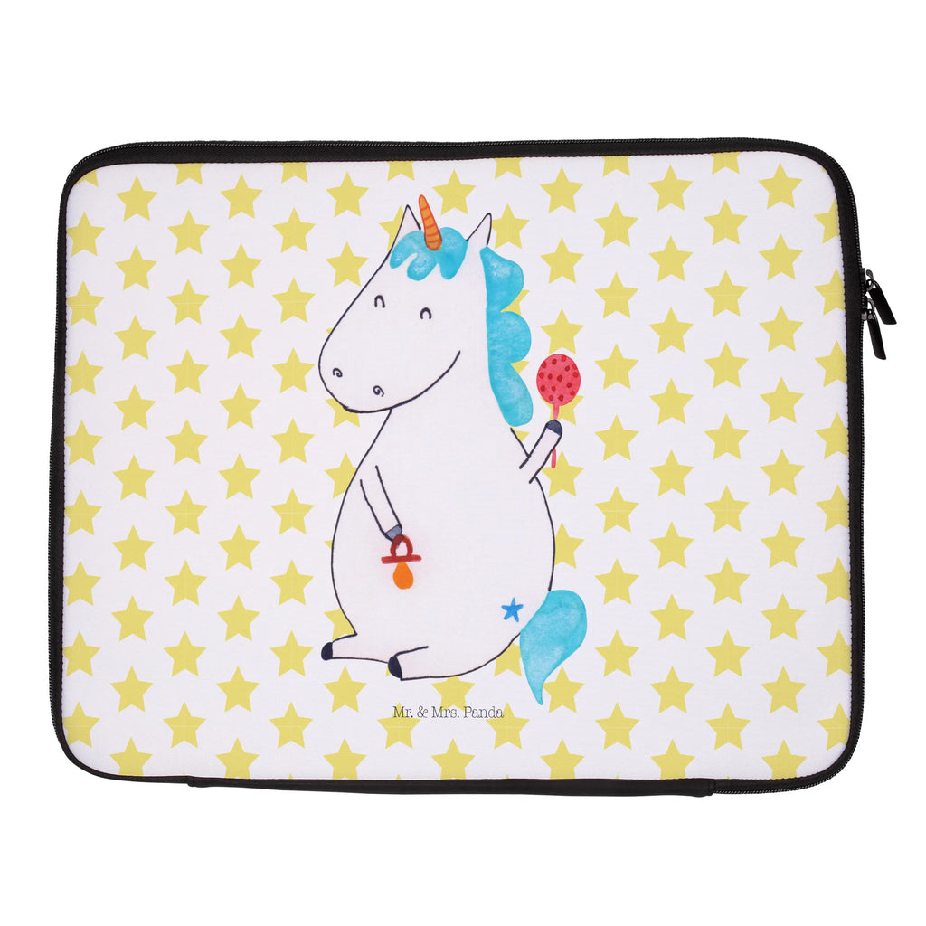 Notebook Tasche Einhorn Baby Notebook Tasche, Laptop, Computertasche, Tasche, Notebook-Tasche, Notebook-Reisehülle, Notebook Schutz, Einhorn, Einhörner, Einhorn Deko, Pegasus, Unicorn, Mutter, Geburt, Geburtstag, erstes Kind, Baby, Babyglück, Nachwuchs, Eltern, Party, Kind, Schnuller