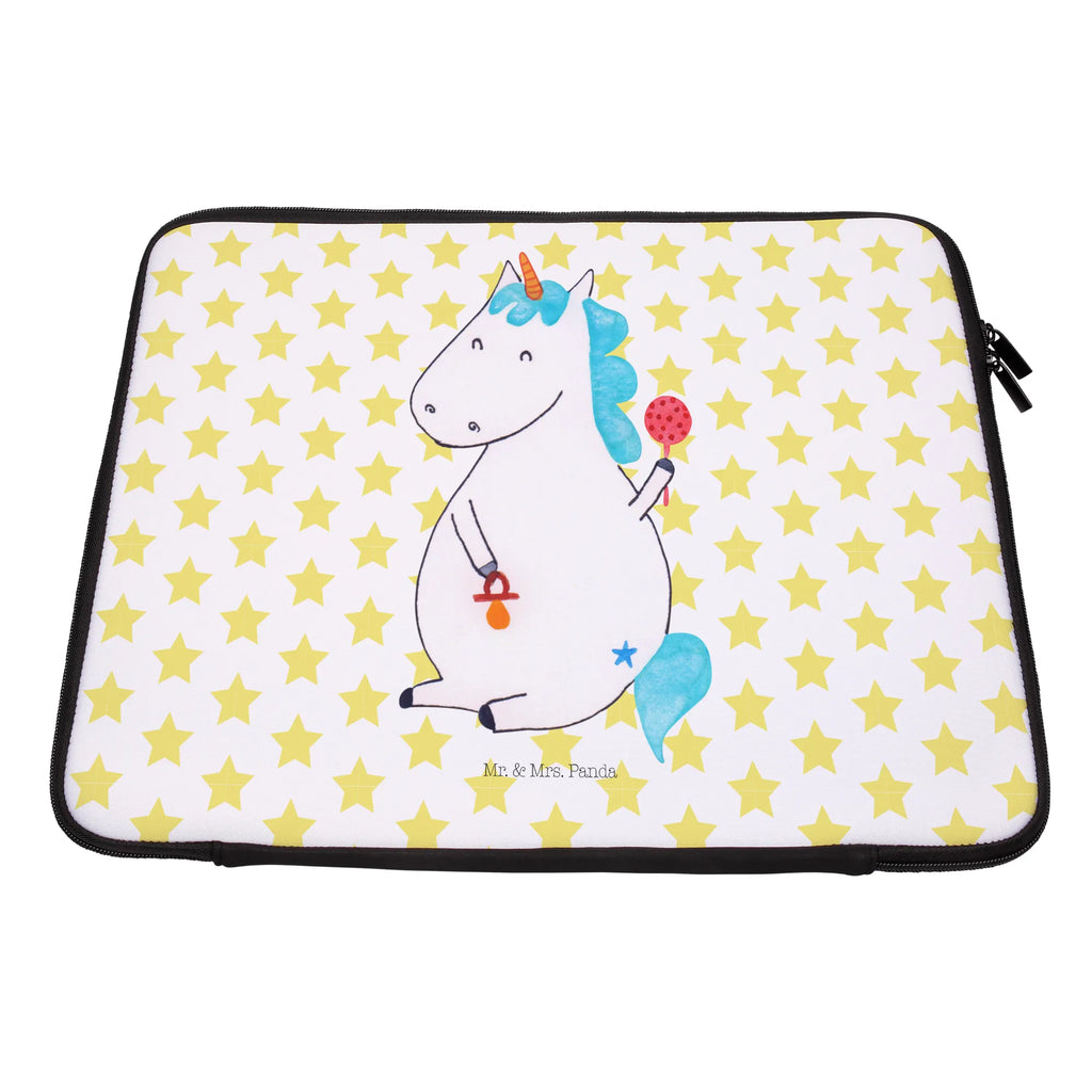 Notebook Tasche Einhorn Baby Notebook Tasche, Laptop, Computertasche, Tasche, Notebook-Tasche, Notebook-Reisehülle, Notebook Schutz, Einhorn, Einhörner, Einhorn Deko, Pegasus, Unicorn, Mutter, Geburt, Geburtstag, erstes Kind, Baby, Babyglück, Nachwuchs, Eltern, Party, Kind, Schnuller