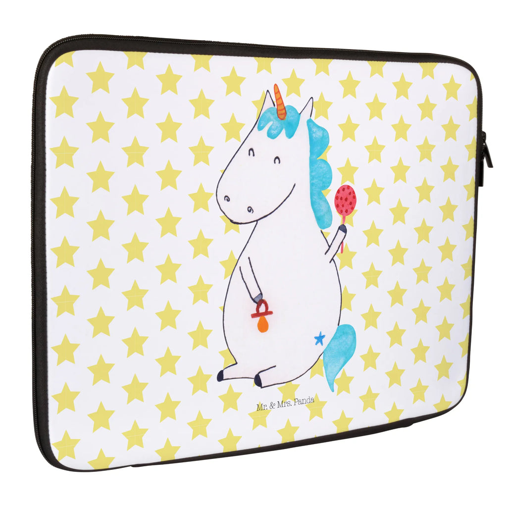 Notebook Tasche Einhorn Baby Notebook Tasche, Laptop, Computertasche, Tasche, Notebook-Tasche, Notebook-Reisehülle, Notebook Schutz, Einhorn, Einhörner, Einhorn Deko, Pegasus, Unicorn, Mutter, Geburt, Geburtstag, erstes Kind, Baby, Babyglück, Nachwuchs, Eltern, Party, Kind, Schnuller