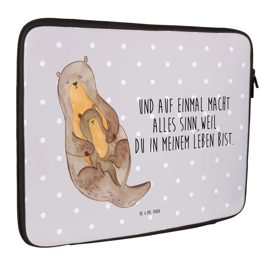 Notebook Tasche Otter Kind Notebook Tasche, Laptop, Computertasche, Tasche, Notebook-Tasche, Notebook-Reisehülle, Notebook Schutz, Otter, Fischotter, Seeotter, Otter Seeotter See Otter