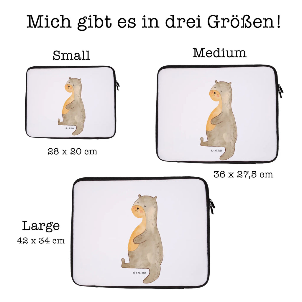 Notebook Tasche Otter Bauch Notebook Tasche, Laptop, Computertasche, Tasche, Notebook-Tasche, Notebook-Reisehülle, Notebook Schutz, Otter, Fischotter, Seeotter, Otter Seeotter See Otter