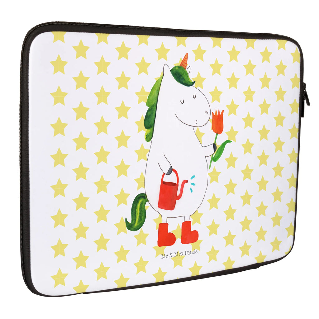 Notebook Tasche Einhorn Gärtner Notebook Tasche, Laptop, Computertasche, Tasche, Notebook-Tasche, Notebook-Reisehülle, Notebook Schutz, Einhorn, Einhörner, Einhorn Deko, Pegasus, Unicorn, Luftballon, Gießkanne, Giesskanne, Lebenslust, Freude, Blume, Freundin, Garten, Stiefel