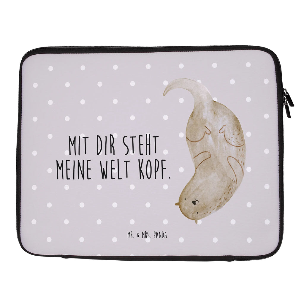 Notebook Tasche Otter Kopfüber Notebook Tasche, Laptop, Computertasche, Tasche, Notebook-Tasche, Notebook-Reisehülle, Notebook Schutz, Otter, Fischotter, Seeotter, Otter Seeotter See Otter