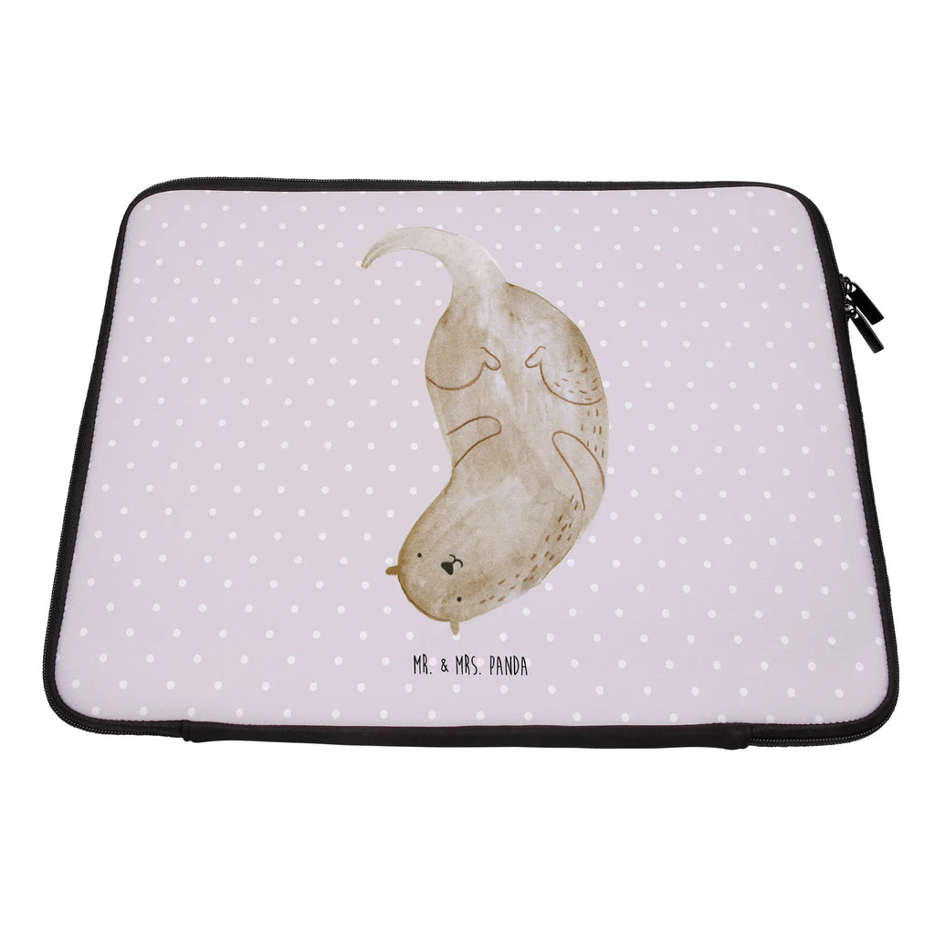 Notebook Tasche Otter Kopfüber Notebook Tasche, Laptop, Computertasche, Tasche, Notebook-Tasche, Notebook-Reisehülle, Notebook Schutz, Otter, Fischotter, Seeotter, Otter Seeotter See Otter