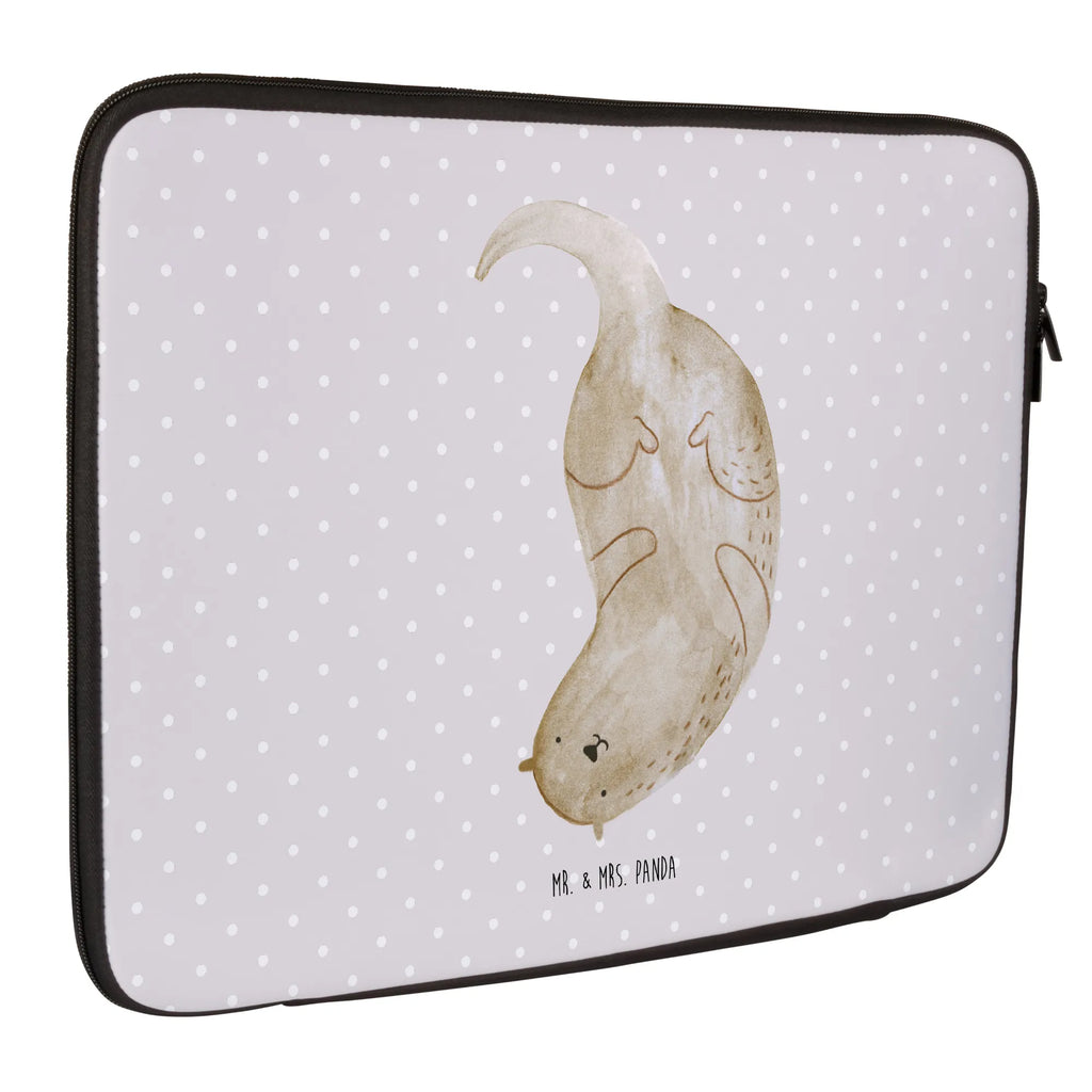 Notebook Tasche Otter Kopfüber Notebook Tasche, Laptop, Computertasche, Tasche, Notebook-Tasche, Notebook-Reisehülle, Notebook Schutz, Otter, Fischotter, Seeotter, Otter Seeotter See Otter