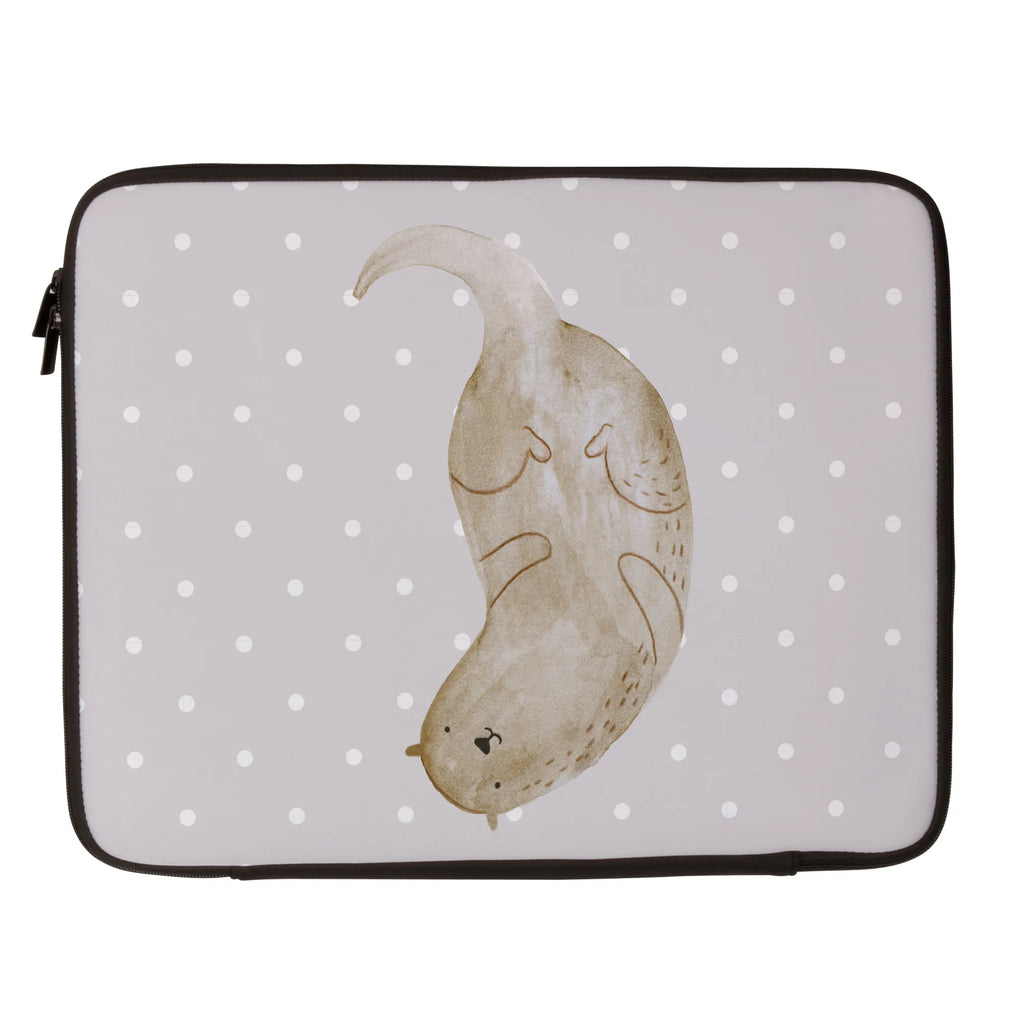 Notebook Tasche Otter Kopfüber Notebook Tasche, Laptop, Computertasche, Tasche, Notebook-Tasche, Notebook-Reisehülle, Notebook Schutz, Otter, Fischotter, Seeotter, Otter Seeotter See Otter