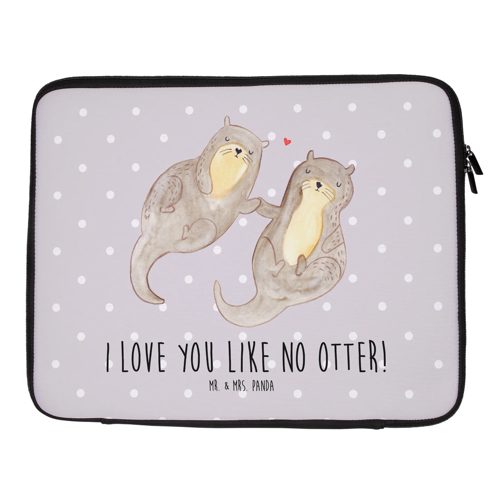 Notebook Tasche Otter Hände halten Notebook Tasche, Laptop, Computertasche, Tasche, Notebook-Tasche, Notebook-Reisehülle, Notebook Schutz, Otter, Fischotter, Seeotter, Otter Seeotter See Otter