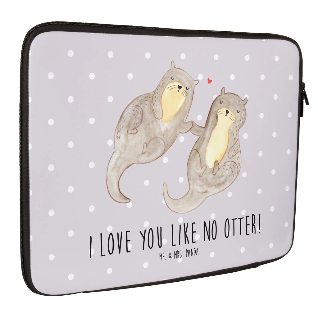 Notebook Tasche Otter Hände halten Notebook Tasche, Laptop, Computertasche, Tasche, Notebook-Tasche, Notebook-Reisehülle, Notebook Schutz, Otter, Fischotter, Seeotter, Otter Seeotter See Otter