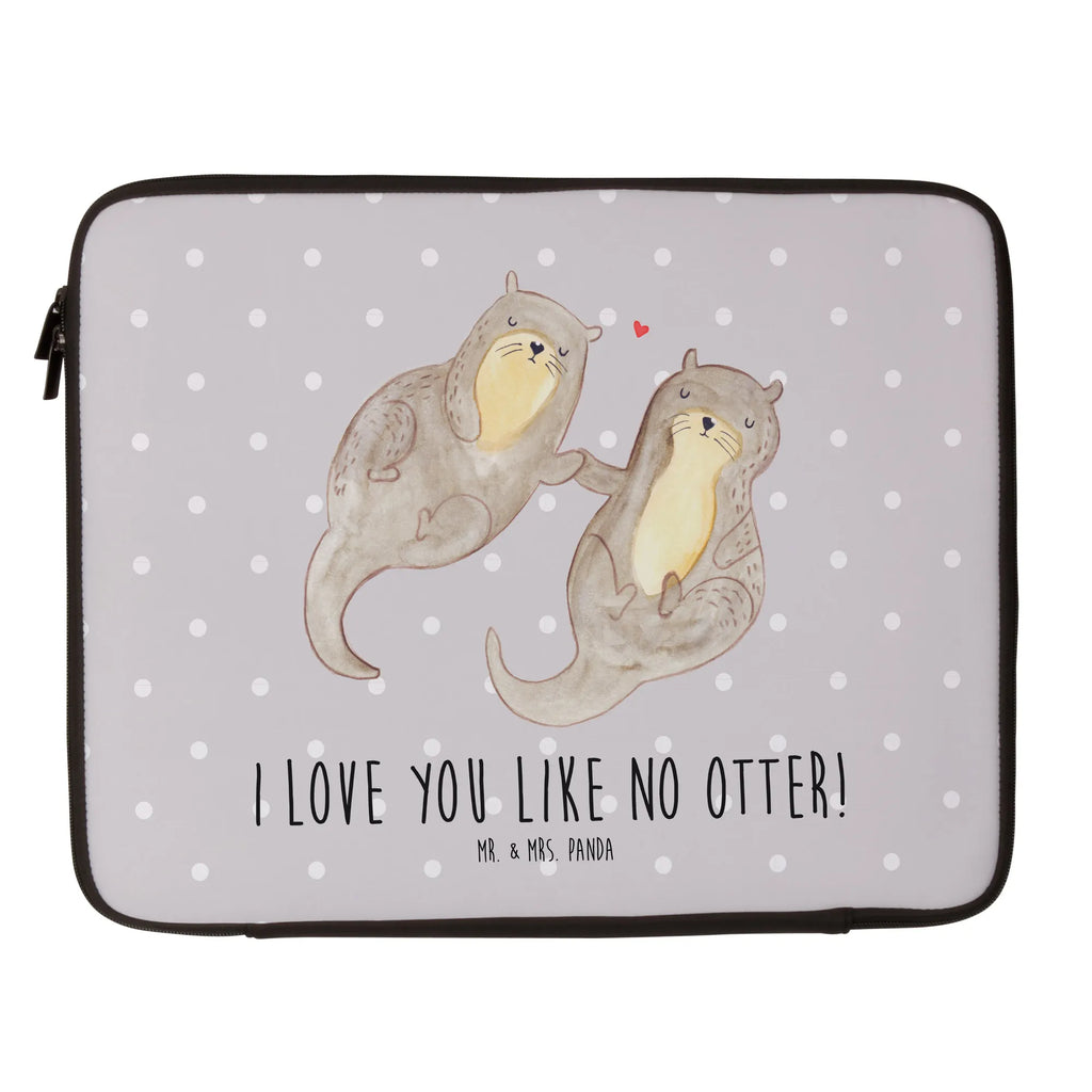 Notebook Tasche Otter Hände halten Notebook Tasche, Laptop, Computertasche, Tasche, Notebook-Tasche, Notebook-Reisehülle, Notebook Schutz, Otter, Fischotter, Seeotter, Otter Seeotter See Otter